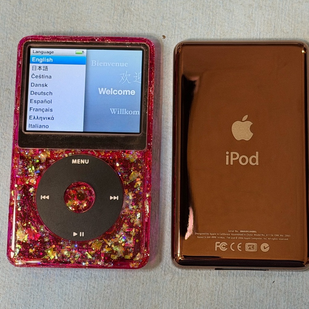 Apple iPod classic Sparkle 7th generation 512gb mega battery rare find